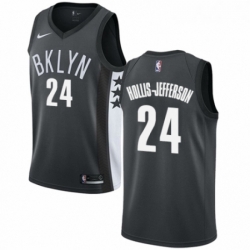 Youth Nike Brooklyn Nets 24 Rondae Hollis Jefferson Authentic Gray NBA Jersey Statement Edition