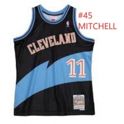 Cleveland Cavs #45 Mitchell Black Jersey