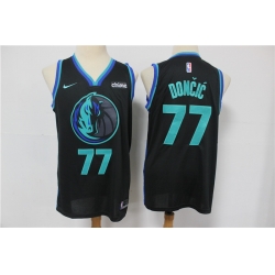 Mavericks 77 Luka Doncic Black 2019 City Edition Nike Swingman Jersey