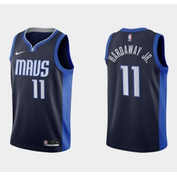 Men Dallas Mavericks 11 Tim Hardaway Jr  Navy Stitched Basketball Jersey