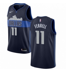 Mens Nike Dallas Mavericks 11 Yogi Ferrell Swingman Navy Blue NBA Jersey Statement Edition 