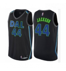 Womens Dallas Mavericks 44 Justin Jackson Swingman Black Basketball Jersey City Edition 