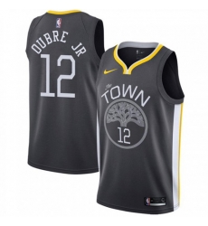 Men Nike Golden State Warriors 12 Kelly Oubre Jr Black NBA Swingman Statement Edition Jersey