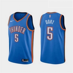 Men Nike Thunders 5 Luguentz Dort Blue Edition Jersey