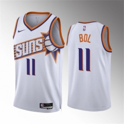 Men Phoenix Suns 11 Bol Bol White Association Edition Stitched Basketball Jersey