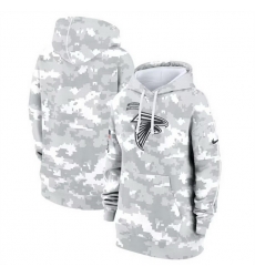 Women Atlanta Falcons 2024 Arctic Camo Salute To Service Club Fleece Pullover Hoodie