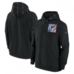 Men Atlanta Falcons Black 2023 Crucial Catch Club Pullover Hoodie