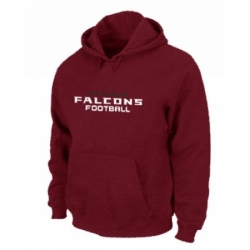 NFL Mens Nike Atlanta Falcons Font Pullover Hoodie Red