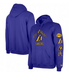 Men Los Angeles Lakers Purple 2023 24 City Edition Pullover Hoodie