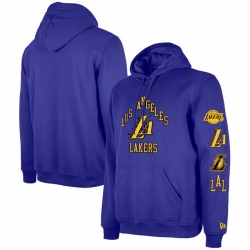 Men Los Angeles Lakers Purple 2023 24 City Edition Pullover Hoodie