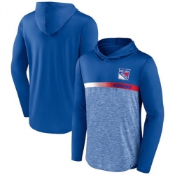 Men New York Rangers Royal Podium Defender Pullover Hoodie