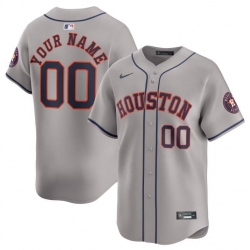 Men Women youth Houston Astros Active Player Custom Grey 2024 Away Limited Stitched Baseball Jersey