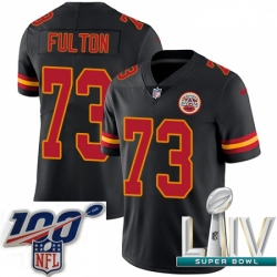 2020 Super Bowl LIV Youth Nike Kansas City Chiefs #73 Zach Fulton Limited Black Rush Vapor Untouchable NFL Jersey