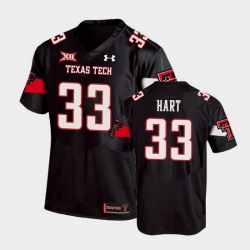 Men Texas Tech Red Raiders Ronnie Hart Replica Black Football Team Jersey