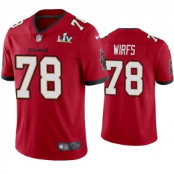 Men Tristan Wirfs Buccaneers Red Super Bowl Lv Vapor Limited Jersey