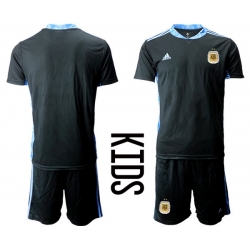 Kids Argentina Short Soccer Jerseys 001