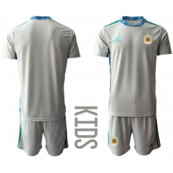 Kids Argentina Short Soccer Jerseys 009