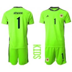 Kids Argentina Short Soccer Jerseys 022