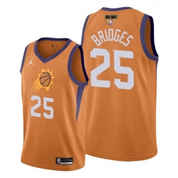 suns mikal bridges orange 2021 western conference champions jersey