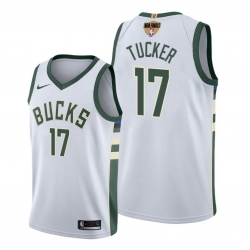 bucks p.j. tucker white 2021 nba finals jersey