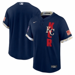 Men's Kansas City Royals Blank Nike Navy 2021 MLB All-Star Game Replica Jersey