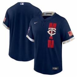 Men's Minnesota Twins Blank Nike Navy 2021 MLB All-Star Game Replica Jersey