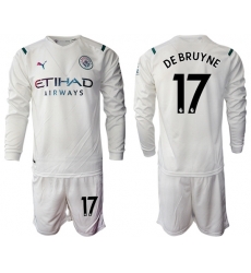 Men Manchester City Long Sleeve Soccer Jerseys 527