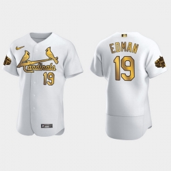 Men St.Louis Cardinals Tommy Edman 2022 Mlb All Star Game White Gold Men Jersey