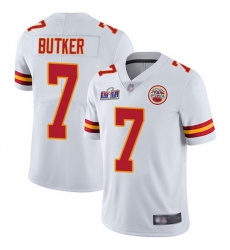 Nike Chiefs 7 Harrison Butker White Youth Bound Stitched NFL Vapor Untouchable Limited 2024 Super Bowl LVIII Jersey 