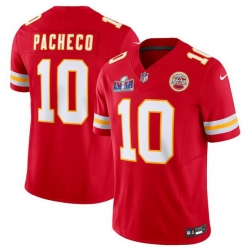 Youth Kansas City Chiefs 10 Isiah Pacheco Red 2023 F U S E  Vapor Untouchable Limited Stitched 2024 Super Bowl LVIII Jersey