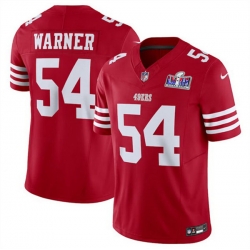 Youth San Francisco 49ers 54 Fred Warner Red 2023 F U S E  Vapor Untouchable Limited Stitched Football 2024 Super Bowl LVIII Jersey