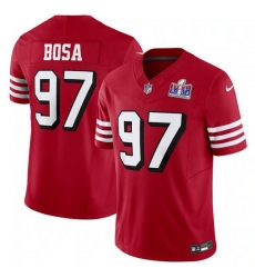 Youth San Francisco 49ers 97 Nick Bosa New Red 2023 F U S E  Vapor Untouchable Limited Stitched Football 2024 Super Bowl LVIII Jersey