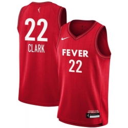 Women Indiana Fever Caitlin Clark #22 Red Stitched Basketball WNBA Jersey