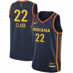 Youth Indiana Fever Caitlin Clark #22 Navy Blue Stitched Basketball WNBA Jersey