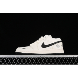 AIR JORDAN 1 LOW OFF WHITE BLACK LJ6688 003