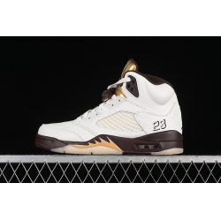 AIR JORDAN 5 RETRO EARTH METALLIC GOLD SAIL MUSLIN DD9336 200