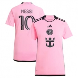 Women Inter Miami CF Lionel Messi 2024 25 Home Replica Pink