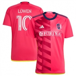 Men St. Louis City SC Eduard Lowen 2023 24 Home Replica Red